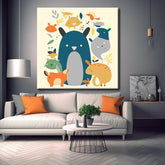 Animal Children Painting by Numbers